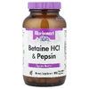 Bluebonnet Nutrition, Бетаина гидрохлорид, с пепсином, 180 растительных капсул