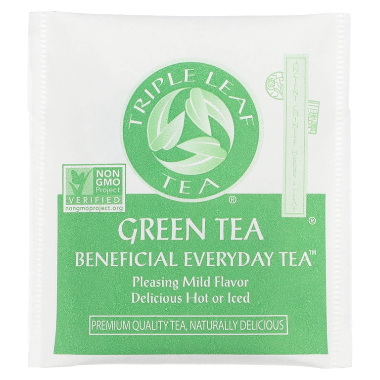 Triple Leaf Tea, зеленый чай, 20 чайных пакетиков, 38 г (1,34 унции) (Товар снят с продажи) 