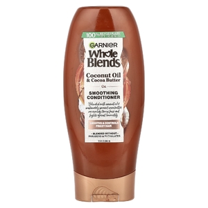 Garnier, Whole Blends, разглаживающий кондиционер, кокосовое масло и какао-масло, 370 мл (12,5 жидк. Унции)