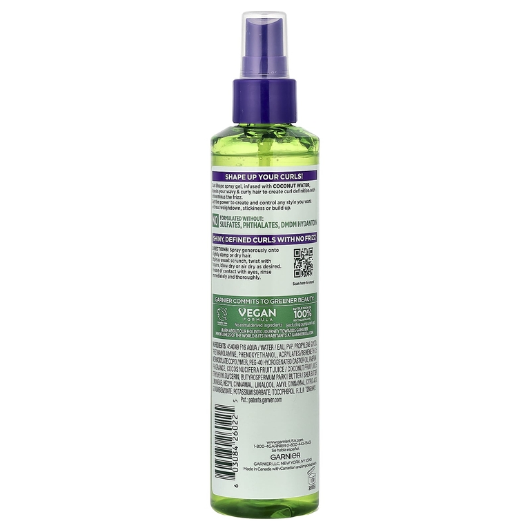 Garnier, Fructis, Curl Shape, спрей-гель для выделения локонов, 250 мл