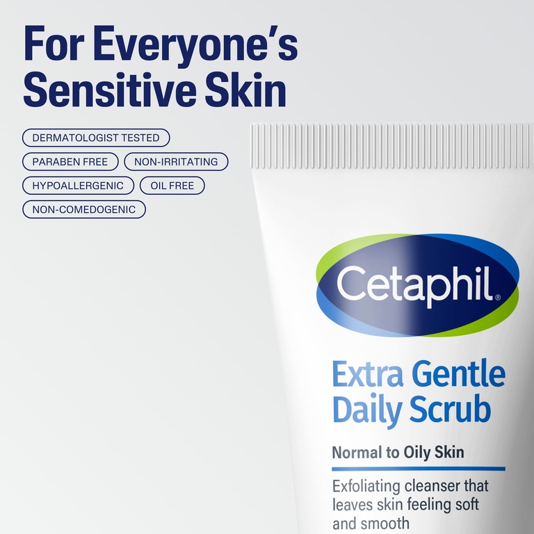 Cetaphil, ультранежный скраб для ежедневного применения, для нормальной и жирной кожи, 178 мл (6 жидк. унций)