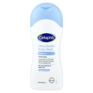 Cetaphil, ультрамягкий гель для душа, для всех типов кожи, без отдушек, 500 мл (16,9 жидк. унции)