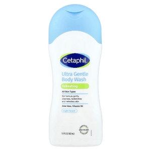 Cetaphil, Гель для душа Ultra-Gent, легкий аромат, для всех типов кожи, 500 мл (16,9 жидк. унции)