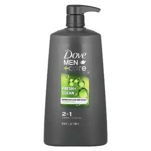 Dove, Men + Care, шампунь и кондиционер 2 в 1, Fresh & Clean, 750 мл (25,4 жидк. унц.) (Товар снят с продажи) 