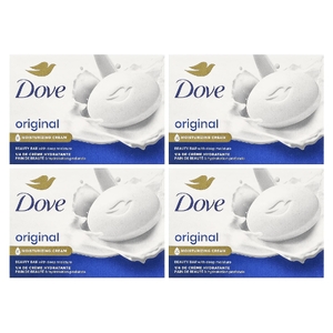 Dove, Мыло Beauty Bar, глубокое увлажнение, белое, 4 шт., По 106 г (3,75 унции)