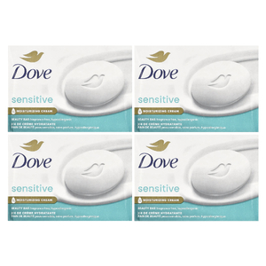 Dove, кусковое мыло, для чувствительной кожи, без отдушки, 4 шт. по 106 г (3,75 унции)