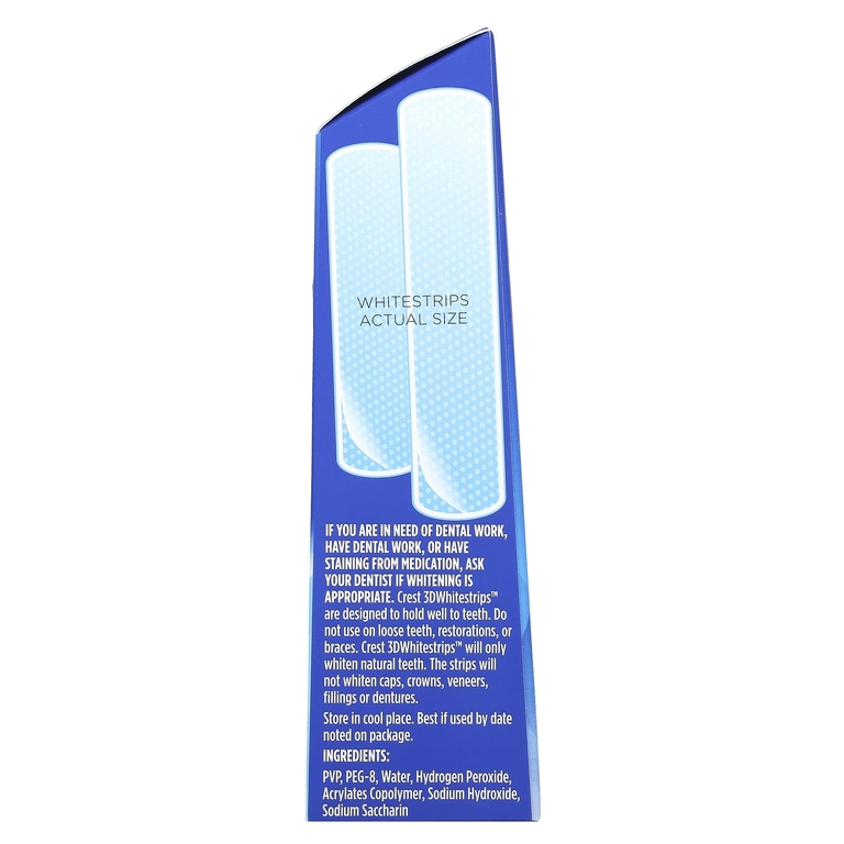 Crest, 3D Whitestrips™, набор для отбеливания зубов, классический, 20 полосок