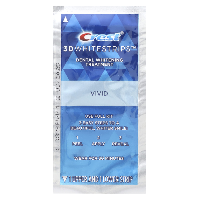 Crest, 3D Whitestrips™, набор для отбеливания зубов, классический, 20 полосок