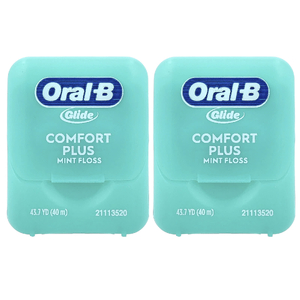 Oral-B, Glide Floss, Pro Health, комфорт плюс, мятный вкус, 2 тюбика по 40 м (43,7 ярда)