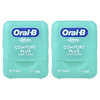 Oral-B, Glide Floss, Comfort Plus, с мятой, 2 упаковки, 43,7 ярда (40 м)
