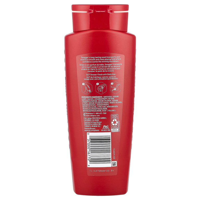 Old Spice, Swagger, гель для душа, кедр, 473 мл (16 жидк. Унций)