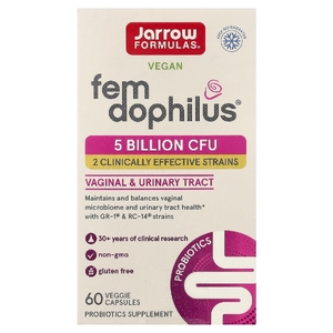 Jarrow Formulas, пробиотики для женщин, 5 млрд КОЕ, 60 растительных капсул