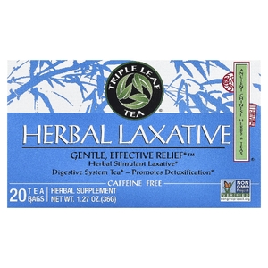Triple Leaf Tea, слабительное на основе трав, 20 чайных пакетиков по 36 г (1,27 унции)