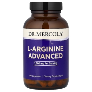 Dr. Mercola, L-аргинин, улучшенная формула, 90 капсул (333 мг в 1 капсуле)