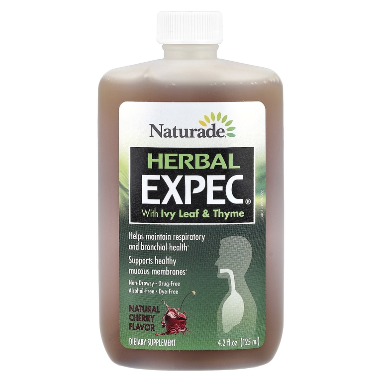 Naturade, Herbal EXPEC® с листьями плюща и чабрецом, натуральный вкус вишни, 125 мл (4,2 жидк. унции) (Товар снят с продажи) 