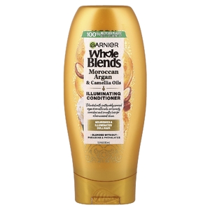Garnier, цельные смеси, осветляющий кондиционер, с маслами марокканской арганы и камелии, 370 мл (12,5 жидк. унции)