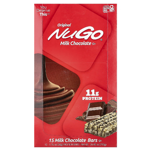 NuGo Nutrition, Original Bar, молочный шоколад, 15 батончиков, 50 г (1,76 унции)