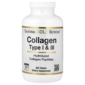 California Gold Nutrition, гидролизованный коллаген I и III типов, 365 таблеток (Товар снят с продажи) 