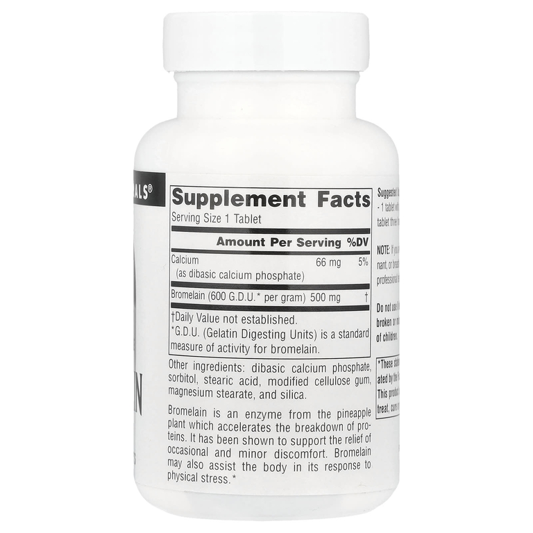 Source Naturals, Бромелаин 600 ГДУ / г, 120 таблеток