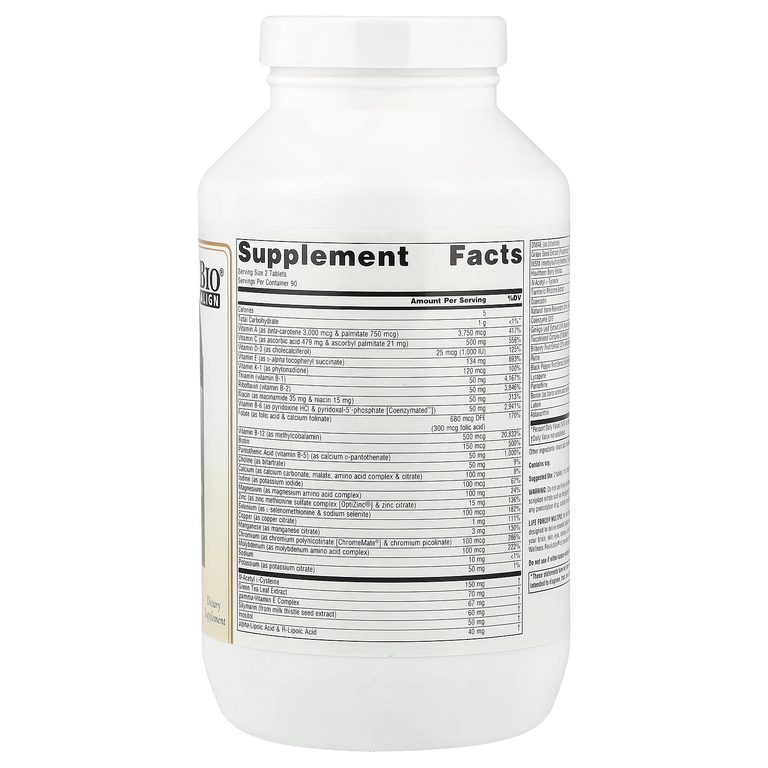 Source Naturals, мультивитамины, без железа, 180 таблеток