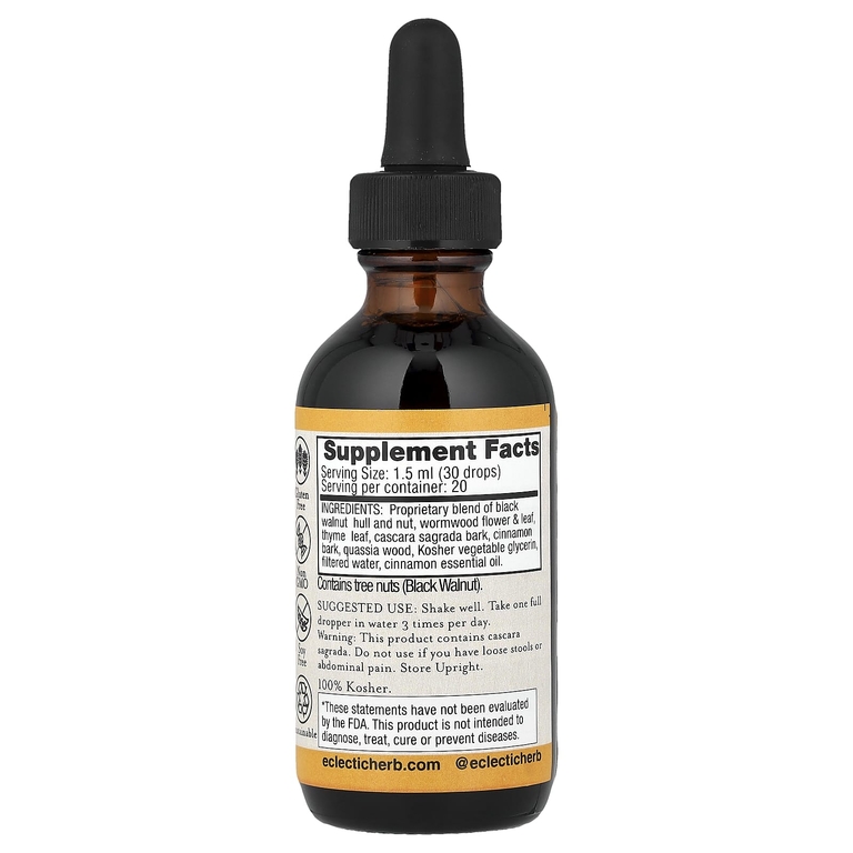 Eclectic Herb, ParaFight, добавка для поддержки кишечника, 60 мл (2 жидк. унции)