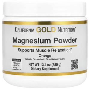 California Gold Nutrition, магний в растворимом порошке, со вкусом апельсина, 380 г (13,4 унции)