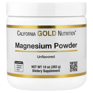 California Gold Nutrition, Магний в порошке, без добавок, 283 г (10 унций)