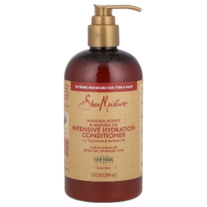 SheaMoisture, кондиционер для волос, с мёдом манука и маслом мафуры, интенсивное увлажнение, 384 мл (13 жидк. унций)