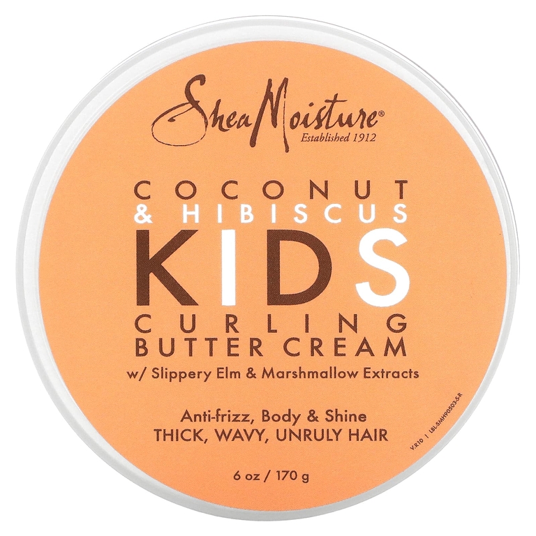SheaMoisture, детский крем с маслом для вьющихся волос, кокос и гибискус, 170 г (6 унций)