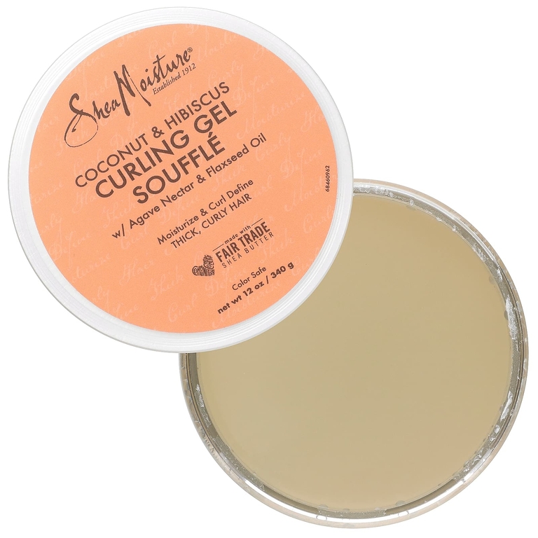 SheaMoisture, гель-суфле для вьющихся волос с кокосом и гибискусом, 340 г (12 унций)