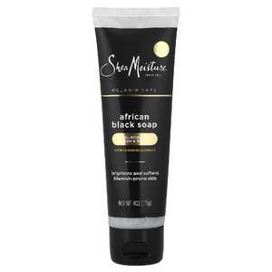 SheaMoisture, Очищающее мыло и скраб для лица с экстрактом тамаринда, африканское черное мыло, без отдушек, 113 г (4 унции)