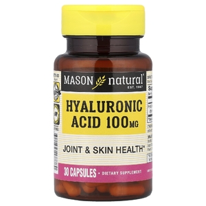 Mason Natural, Гиалуроновая кислота, 100 мг, 30 капсул