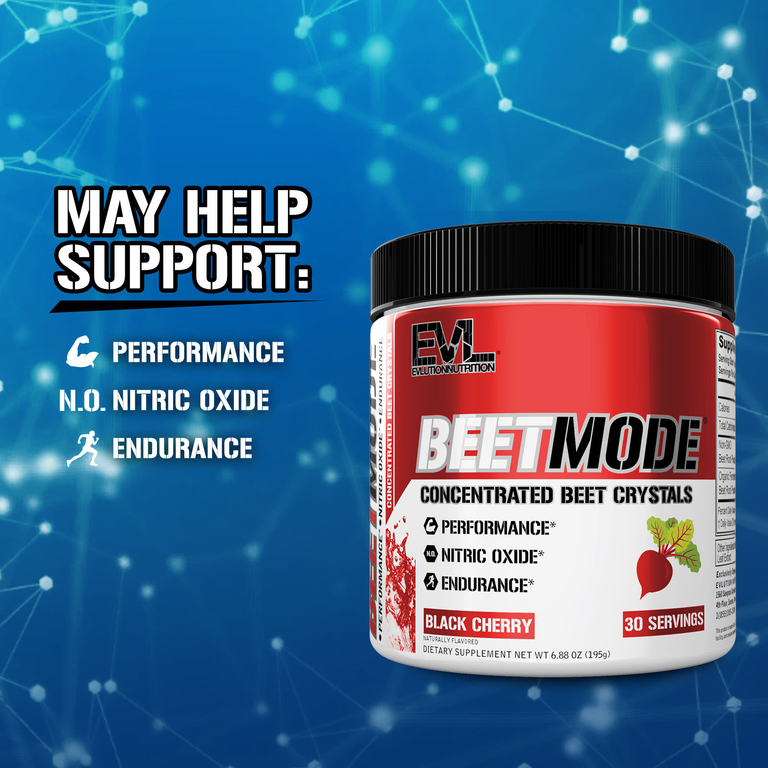 EVLution Nutrition, BeetMode, кристаллы концентрированной свеклы, черешня, 195 г (6,88 унции)