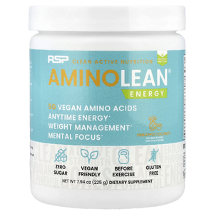 RSP Nutrition, AminoLean®, Energy, ананас и кокос, 225 г (7,94 унции)