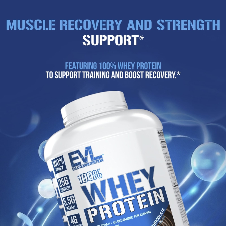 EVLution Nutrition, 100% сывороточный протеин, двойной насыщенный шоколад, 2,268 кг