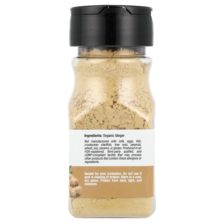 California Gold Nutrition, Foods, органический имбирь, молотый, 56 г (2 унции)