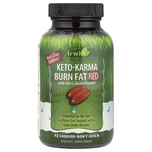 Irwin Naturals, Keto-Karma Burn Fat Red, 72 желатиновые капсулы