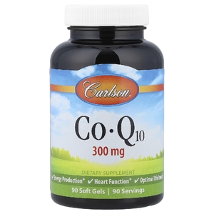 Carlson, коэнзим Q10, 300 мг, 90 капсул