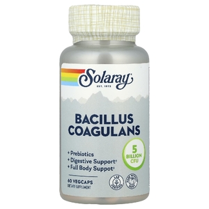 Solaray, бактерии бациллус коагуланс (Bacillus coagulans), 60 капсул VegCap