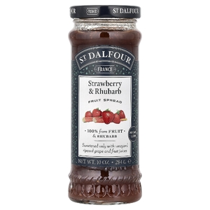 St. Dalfour, Strawberry & Rhubarb, Deluxe Strawberry & Rhubarb Spread,  10 oz (284 g)