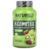 NATURELO, комплекс витаминов группы B со смесью фруктов и овощей, с коэнзимом Q10, 120 вегетарианских капсул