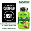 NATURELO, комплекс витаминов группы B со смесью фруктов и овощей, с коэнзимом Q10, 120 вегетарианских капсул