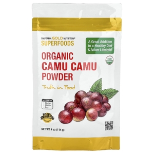 California Gold Nutrition, Superfoods, органический порошок каму-каму, 114 г (4 унции)