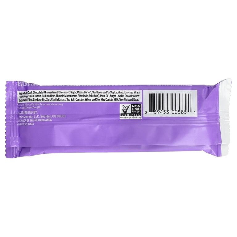 Little Secrets, вафли из темного шоколада, с морской солью, 40 г (1,4 унции)