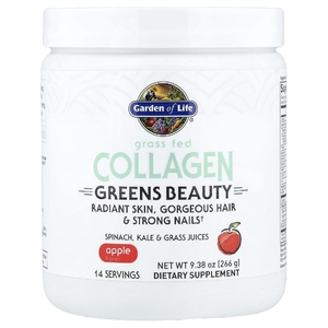 Garden of Life, Greens Beauty, экологически чистый коллаген, с яблочным вкусом, 266 г (9,38 унции) (Товар снят с продажи) 