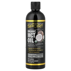 California Gold Nutrition, Sport, органическое масло MCT, без добавок, 355 мл (12 жидк. унций)