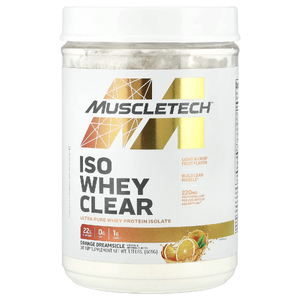 MuscleTech, ISO Whey Clear, сверхчистый изолят протеина, апельсиновый сок, 505 г (1,11 фунта) (Товар снят с продажи) 