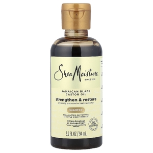 SheaMoisture, ямайское черное касторовое масло, укрепляющий и восстанавливающий шампунь, 94 мл (3,2 жидк. унции)