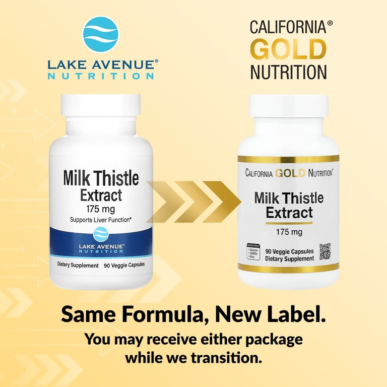 California Gold Nutrition, экстракт расторопши, 175 мг, 90 растительных капсул